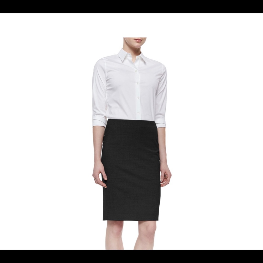 Theory wool pencil skirt